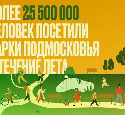 Более 25 500 000 человек посетили парки Подмосковья за лето!
