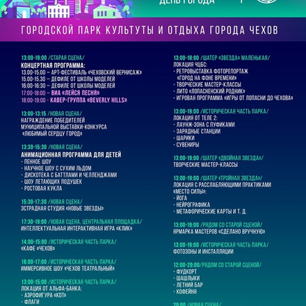 ДЕНЬ ГОРОДА ЧЕХОВ. 70 ЛЕТ