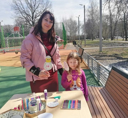 Сегодня в двух парках г.о.Чехов прошли активности для детей.