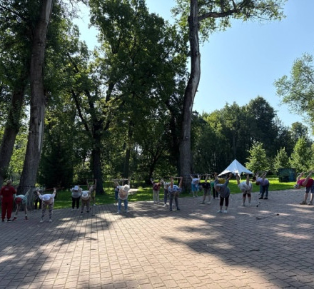 С утра в Городском парке прошла тренировка от 