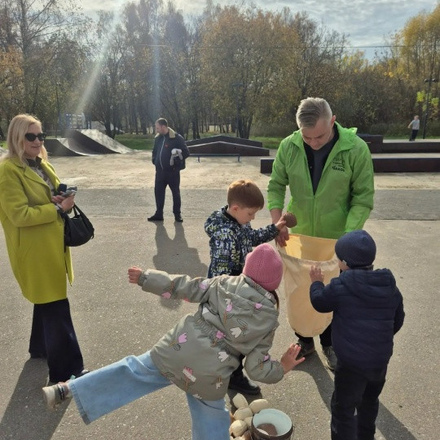 Сегодня в двух парках Чехова прошли активности для детей.