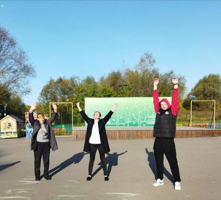 Утренняя зарядка прошла сегодня в Городском парке!